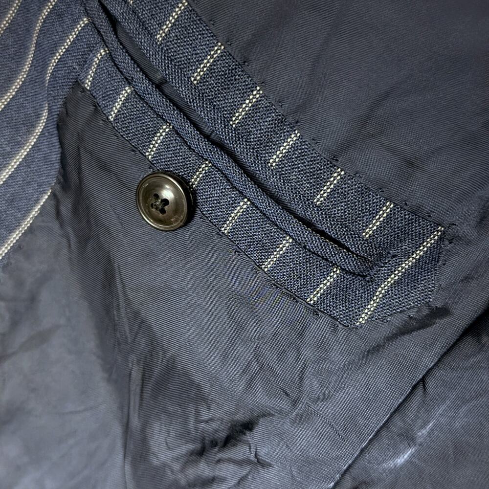 J.Crew Ludlow Blazer Womens 2 Blue Double Pinstripe Tollegno Italian Wool Jacket - Picture 9 of 9